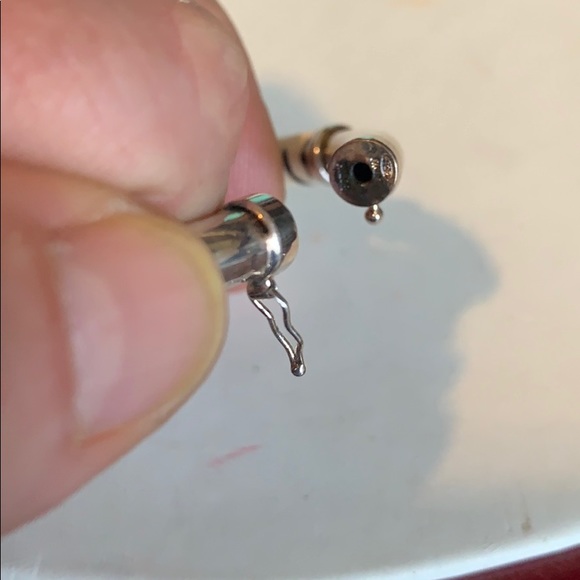 Sterling zebra print bangle - Picture 2 of 2